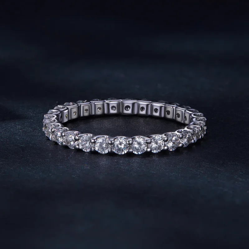 (bild till) Pandora-stil Moissanitring - MSR034 - View 3