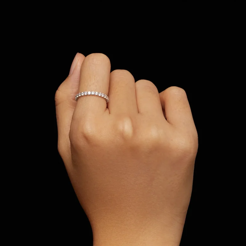 (bild till) Pandora-stil Moissanitring - MSR034 - View 4