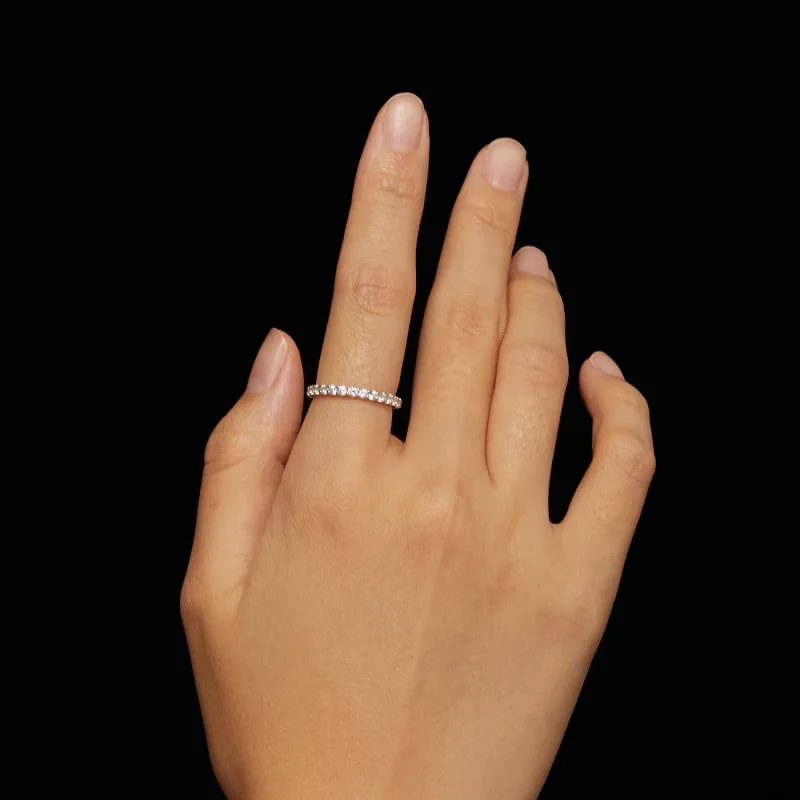 (bild till) Pandora-stil Moissanitring - MSR034 - View 6