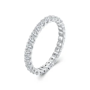 (bild till) Pandora-stil Moissanitring - MSR034