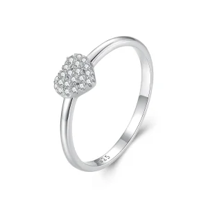 (bild till) Pandora-stil Hjärtformad Ring (Ett certifikat) - MSR038