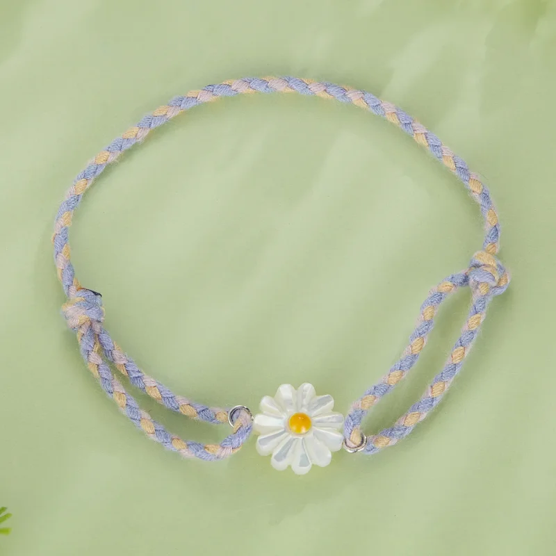 (bild till) Pandora-stil Daisy Cord Armband - SCB250 - View 3