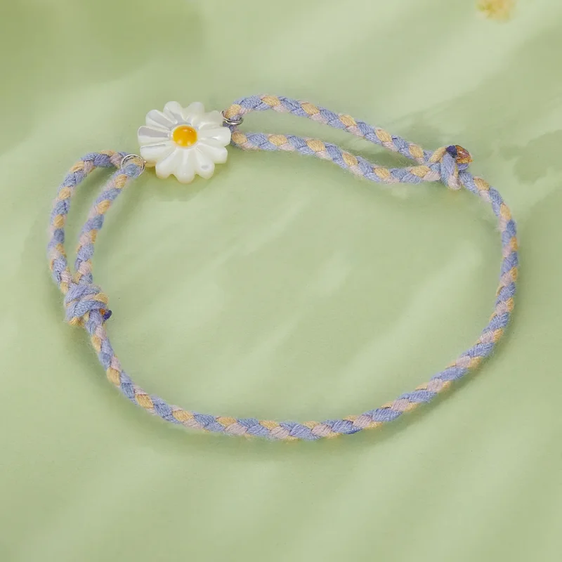 (bild till) Pandora-stil Daisy Cord Armband - SCB250 - View 4