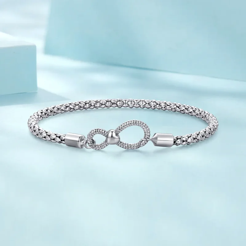 (bild till) Pandora-stil Infinity Basic Chain Armband - SCB260 - View 3
