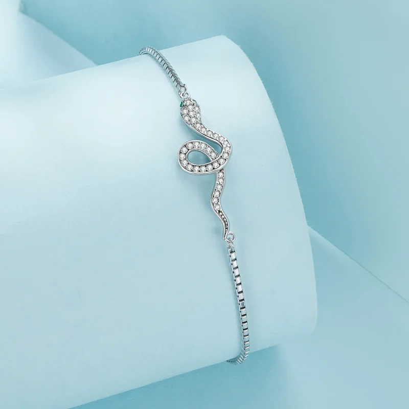 (bild till) Pandora-stil Andeormskedjaarmband - SCB261 - View 2