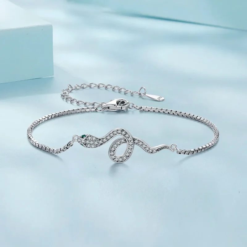 (bild till) Pandora-stil Andeormskedjaarmband - SCB261 - View 3