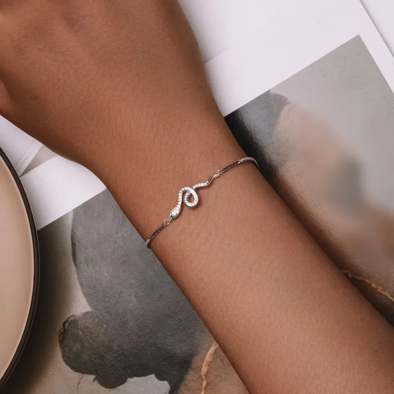(bild till) Pandora-stil Andeormskedjaarmband - SCB261 - View 4