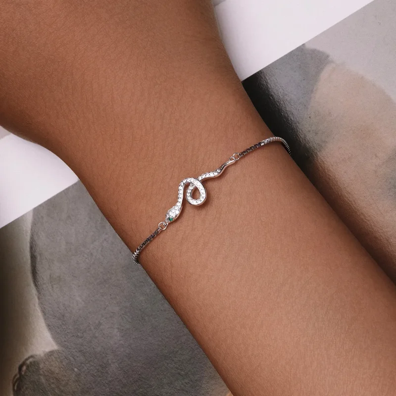 (bild till) Pandora-stil Andeormskedjaarmband - SCB261 - View 5