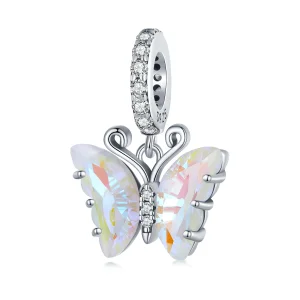 (bild till) Pandora-stil Färgglad Aurora Fjäril Hänge - SCC2305-CF