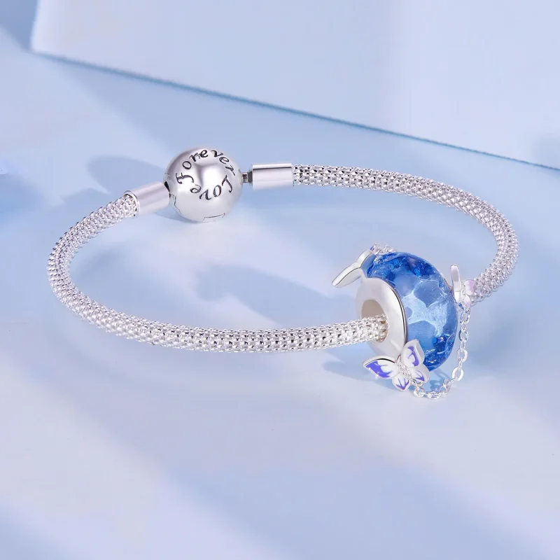 (bild till) Pandora-stil Fjärils Tofs Charm - SCC2461 - View 5