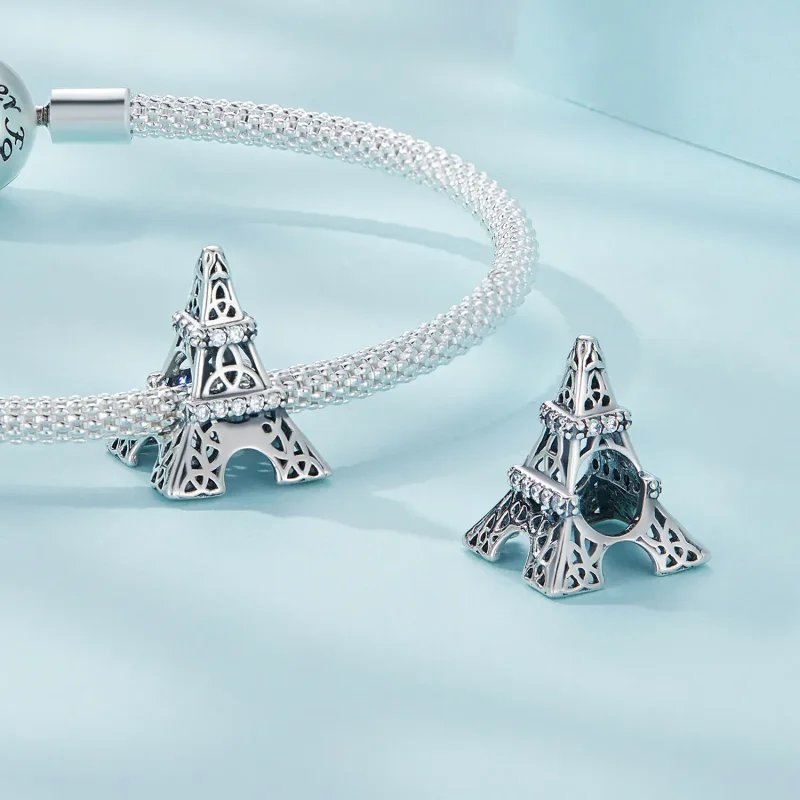(bild till) Pandora Style Eiffel Tower Charm - SCC2465 - View 4