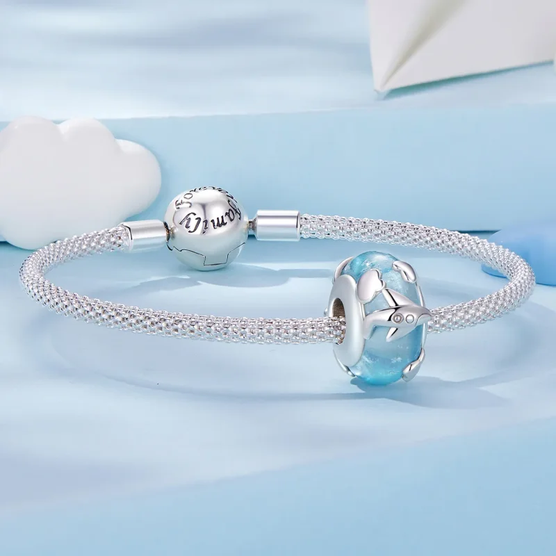 (bild till) Pandora Style Aircraft Glazed Charm - SCC2482 - View 5