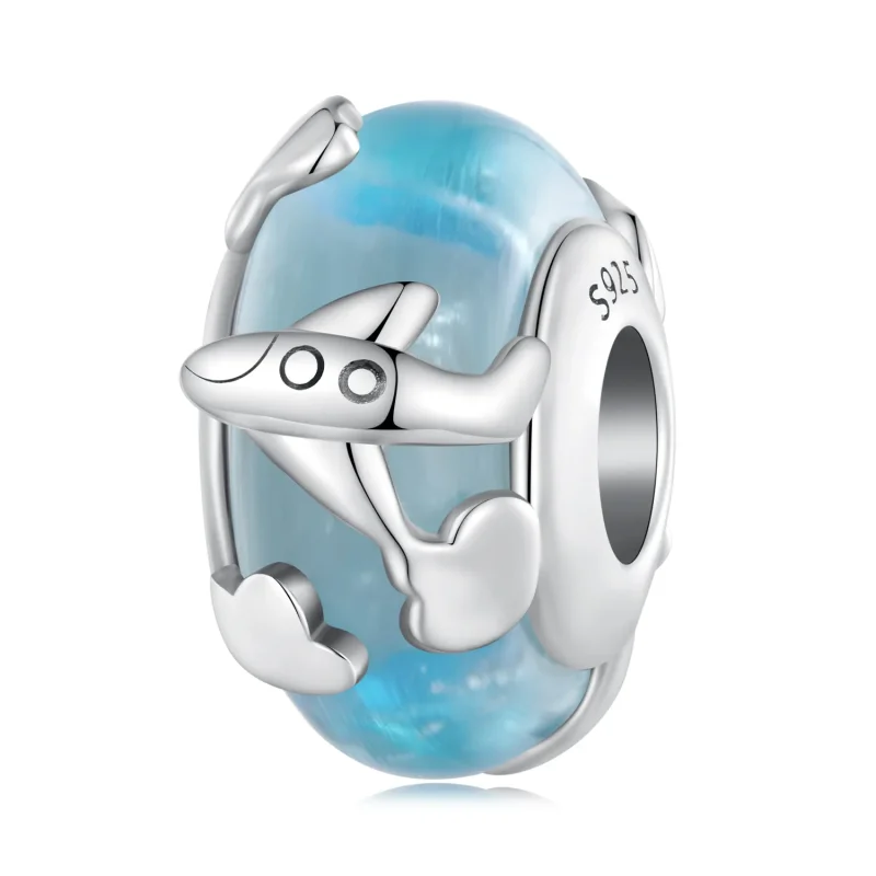 (bild till) Pandora Style Aircraft Glazed Charm - SCC2482 - View 8