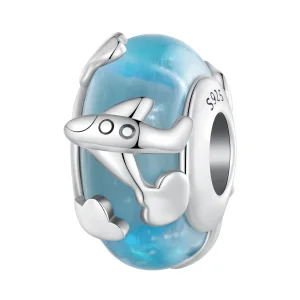 (bild till) Pandora Style Aircraft Glazed Charm - SCC2482