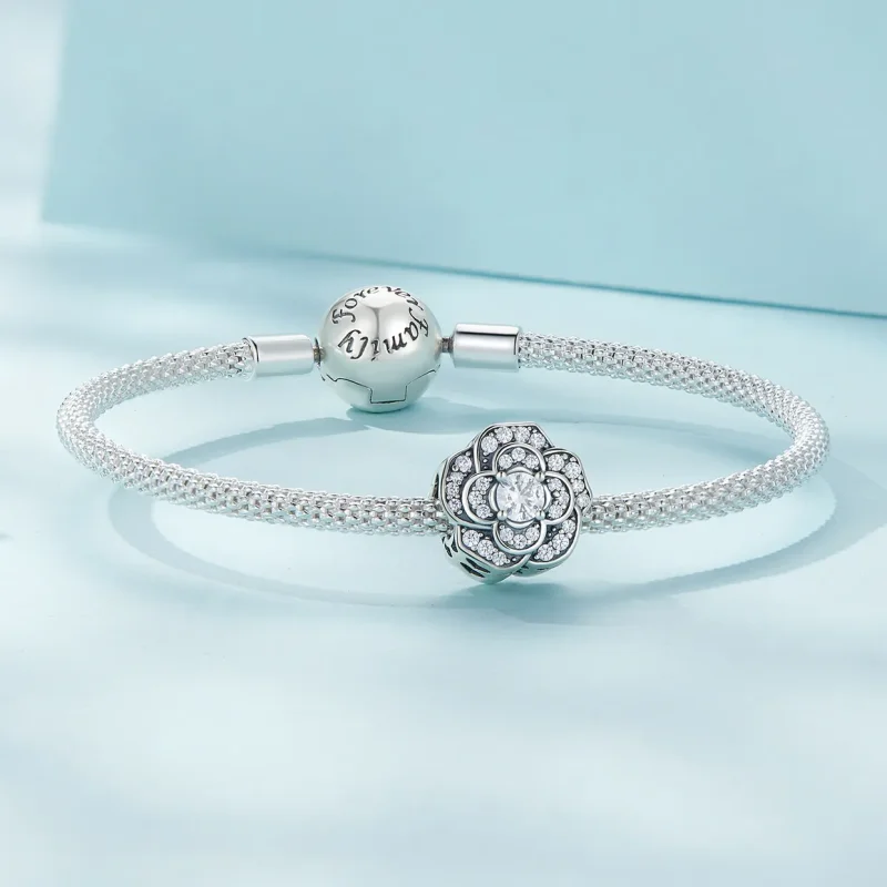 (bild till) Pandora Style Camellia Charm - SCC2493 - View 5