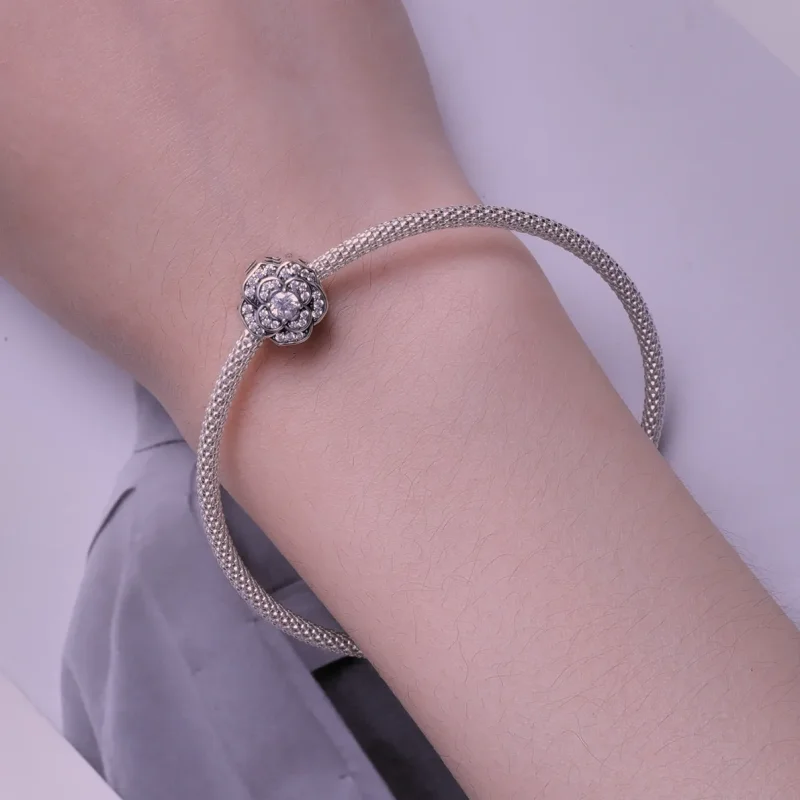(bild till) Pandora Style Camellia Charm - SCC2493 - View 6
