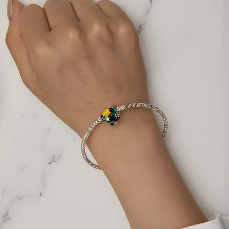 (bild till) Pandora Style Jungle Toucan Charm - SCC2520 - View 6