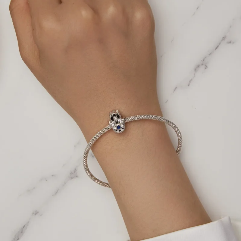 (bild till) Pandora-stil Fatimas hand-charm – SCC2522 - View 6