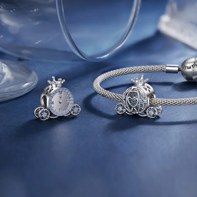 (bild till) Pandora-stil Pumpa Bilcharm - SCC2534 - View 4