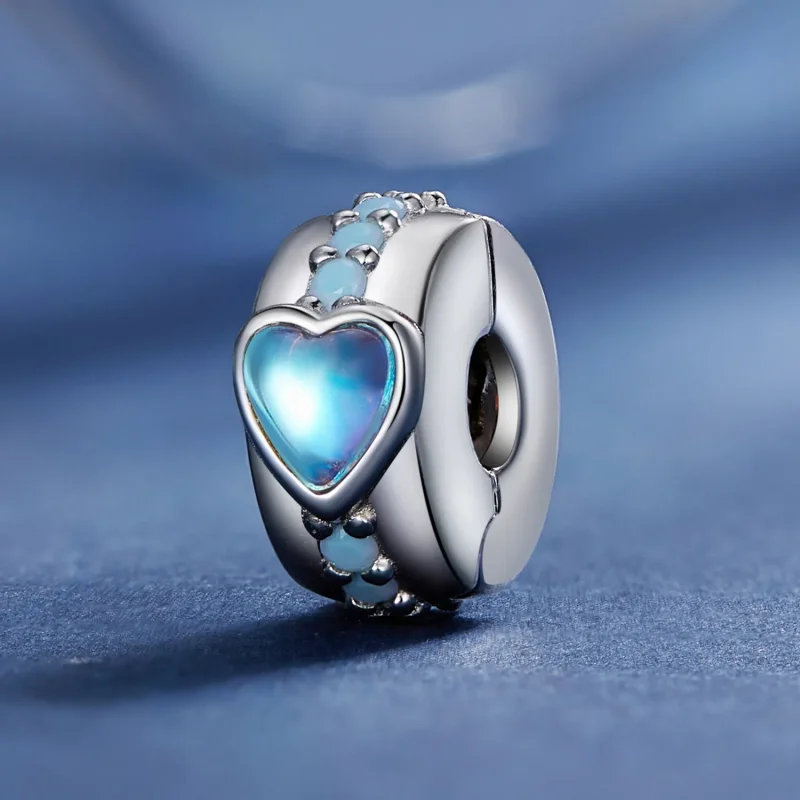 (bild till) Pandora-stil Magic Heart Clip - SCC2537 - View 2