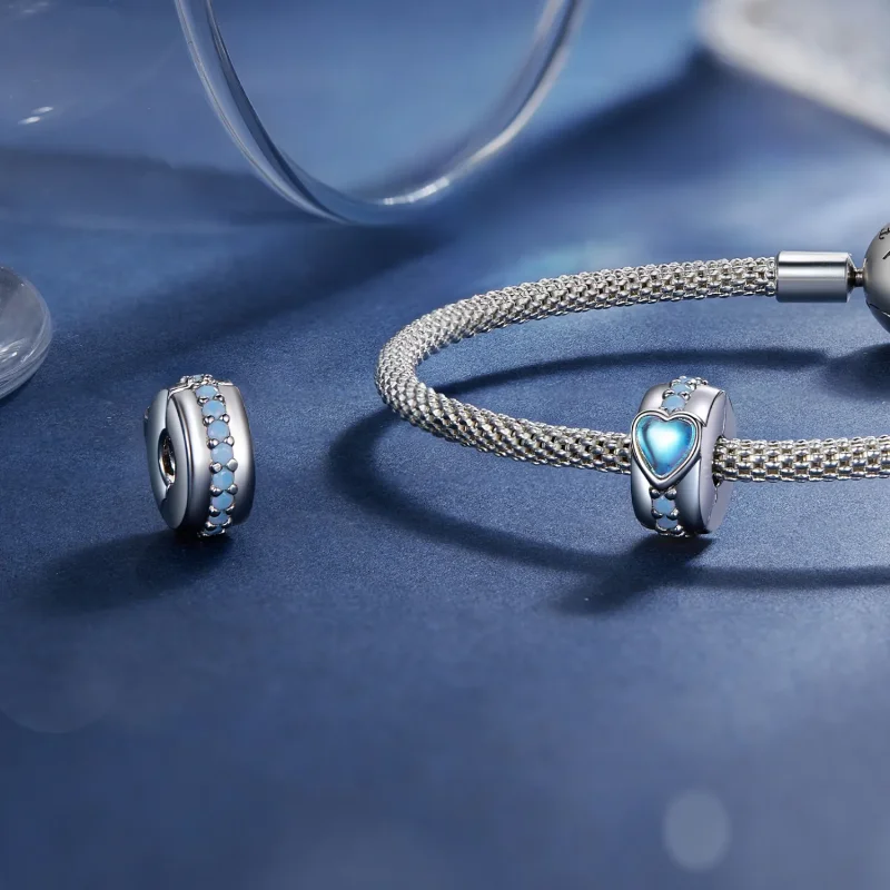 (bild till) Pandora-stil Magic Heart Clip - SCC2537 - View 4