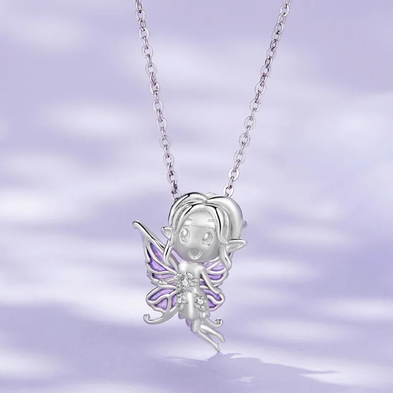 (bild till) Pandora-stil Fjäril-älv-charm - SCC2544 - View 2