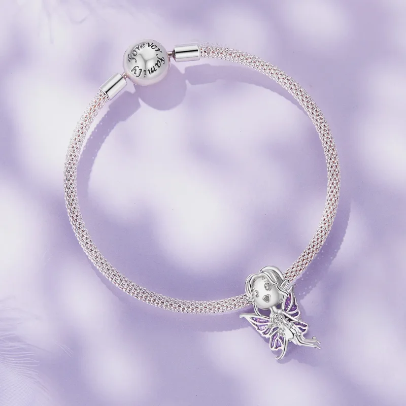 (bild till) Pandora-stil Fjäril-älv-charm - SCC2544 - View 3