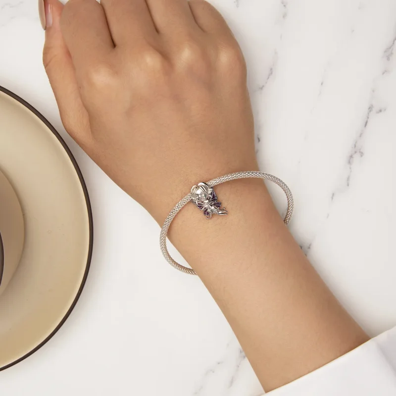 (bild till) Pandora-stil Fjäril-älv-charm - SCC2544 - View 6
