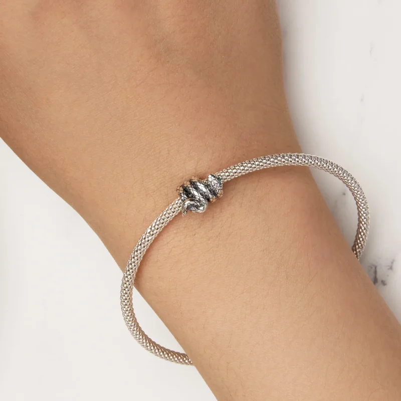 (bild till) Pandora-stil Spiralslingande Ormcharm – SCC2549 - View 6