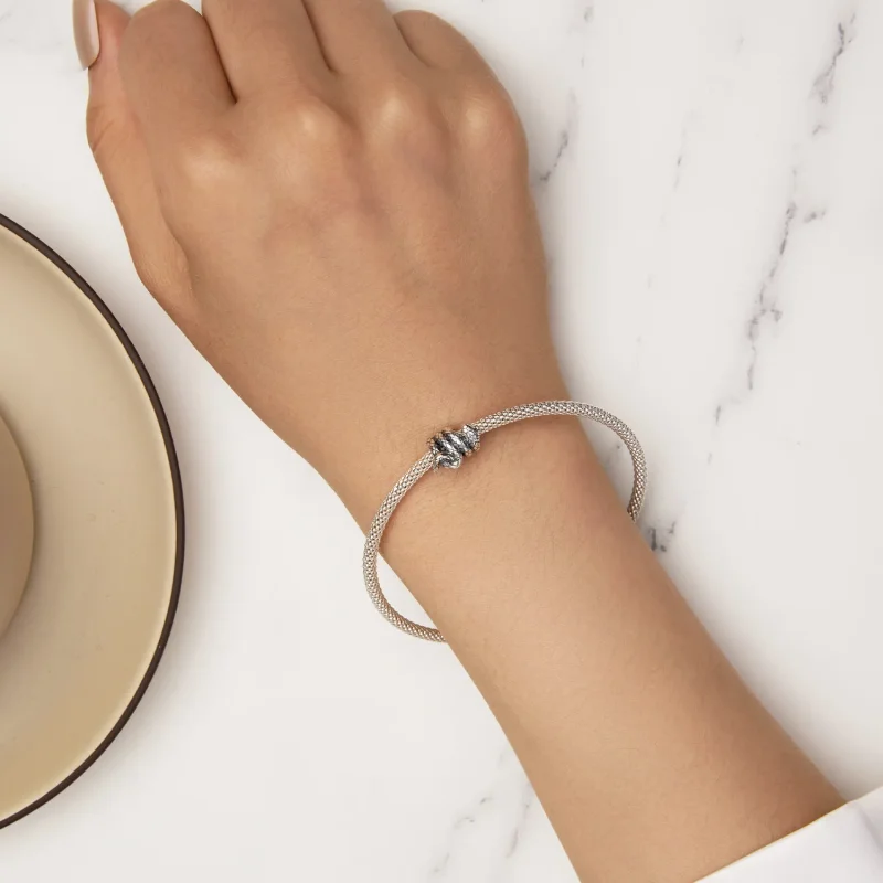 (bild till) Pandora-stil Spiralslingande Ormcharm – SCC2549 - View 7
