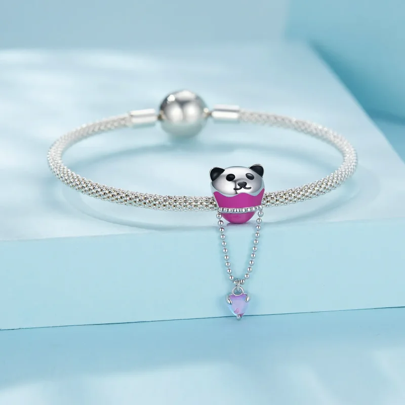 (bild till) Pandora-stil Björn Varmluftsballong Hängecharm - SCC2550 - View 3
