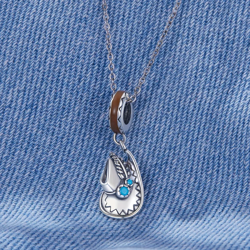 (bild till) Pandora-stil Cowboyhatt Hängecharm - SCC2565 - View 2
