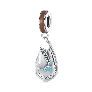(bild till) Pandora-stil Cowboyhatt Hängecharm - SCC2565