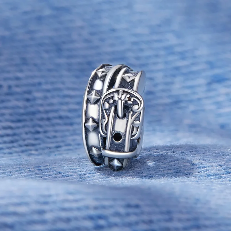 (bild till) Pandora-stil Retro Bälte Charm - SCC2568 - View 2