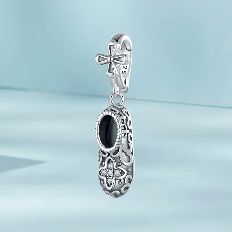 (bild till) Pandora-stil Utsökt Mönsterskor Charm - SCC2573 - View 2