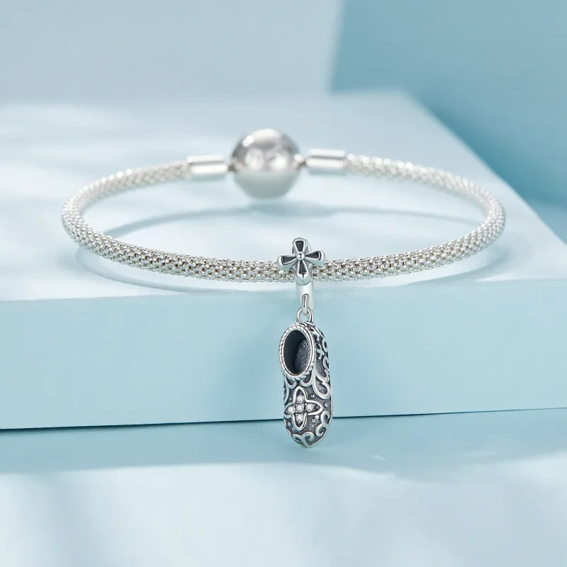 (bild till) Pandora-stil Utsökt Mönsterskor Charm - SCC2573 - View 4