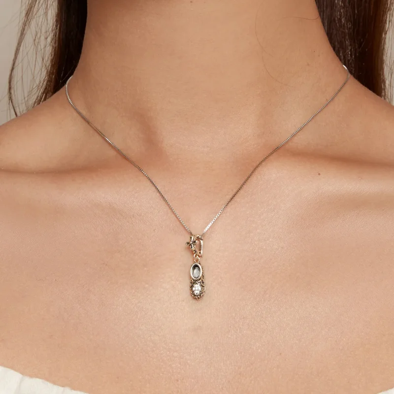 (bild till) Pandora-stil Utsökt Mönsterskor Charm - SCC2573 - View 6