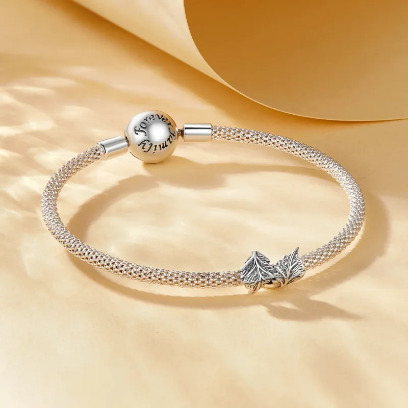 (bild till) Pandora-stil Lövcharm - SCC2575 - View 5
