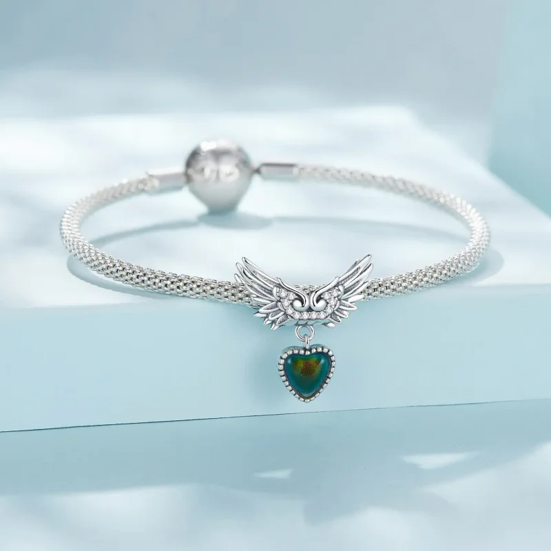 (bild till) Pandora-stil Vingar Vårdare Känslosten Charm - SCC2581 - View 6