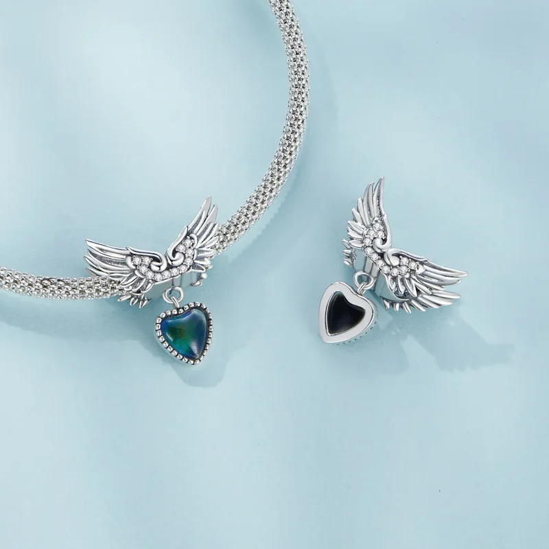 (bild till) Pandora-stil Vingar Vårdare Känslosten Charm - SCC2581 - View 7
