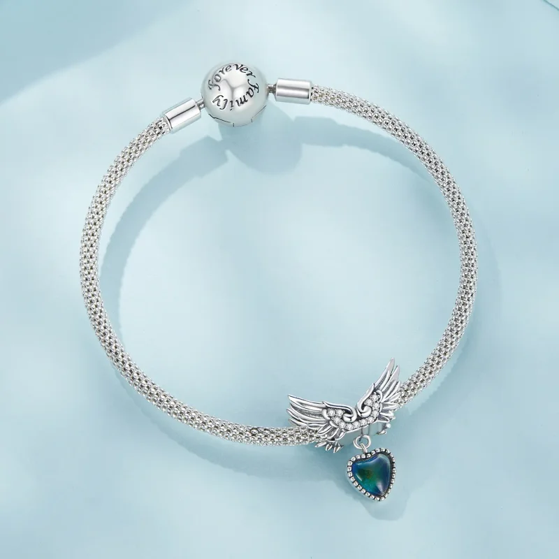 (bild till) Pandora-stil Vingar Vårdare Känslosten Charm - SCC2581 - View 8