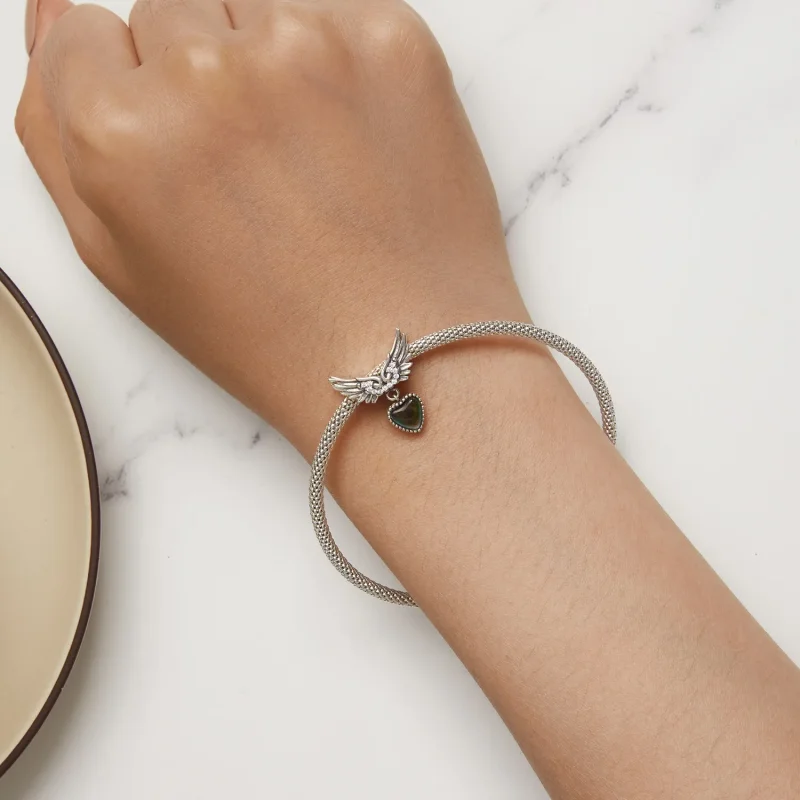 (bild till) Pandora-stil Vingar Vårdare Känslosten Charm - SCC2581 - View 9