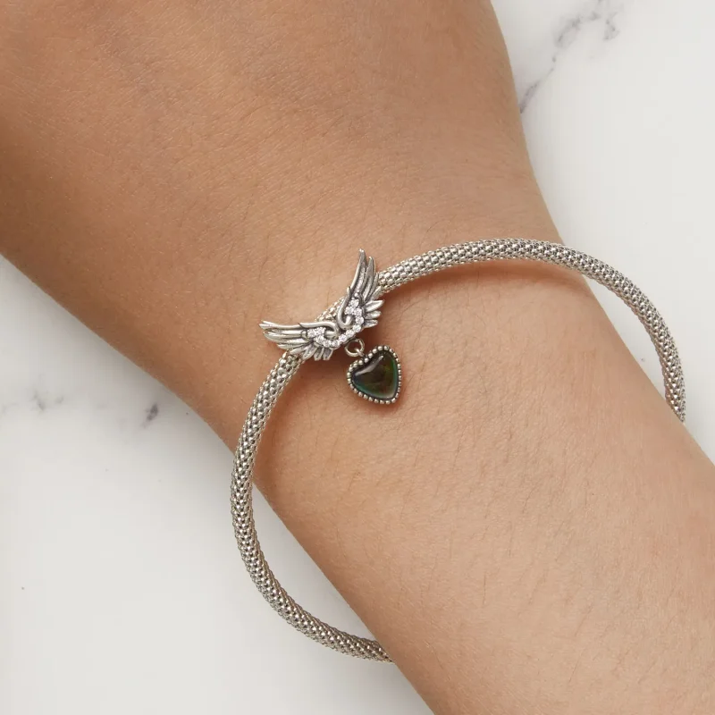 (bild till) Pandora-stil Vingar Vårdare Känslosten Charm - SCC2581 - View 10
