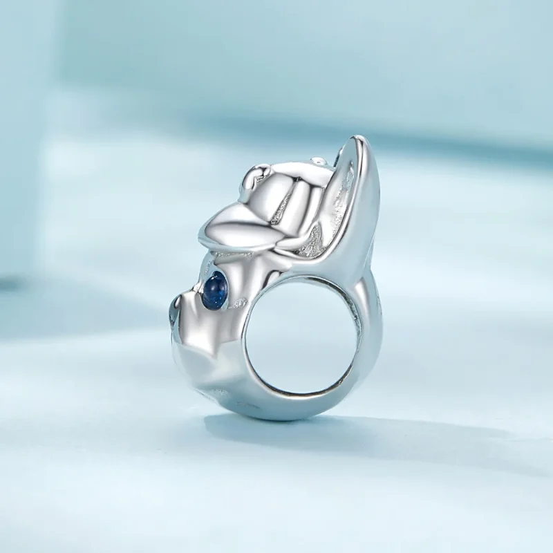 (bild till) Pandora-stil French Bulldog-charm - SCC2588 - View 3