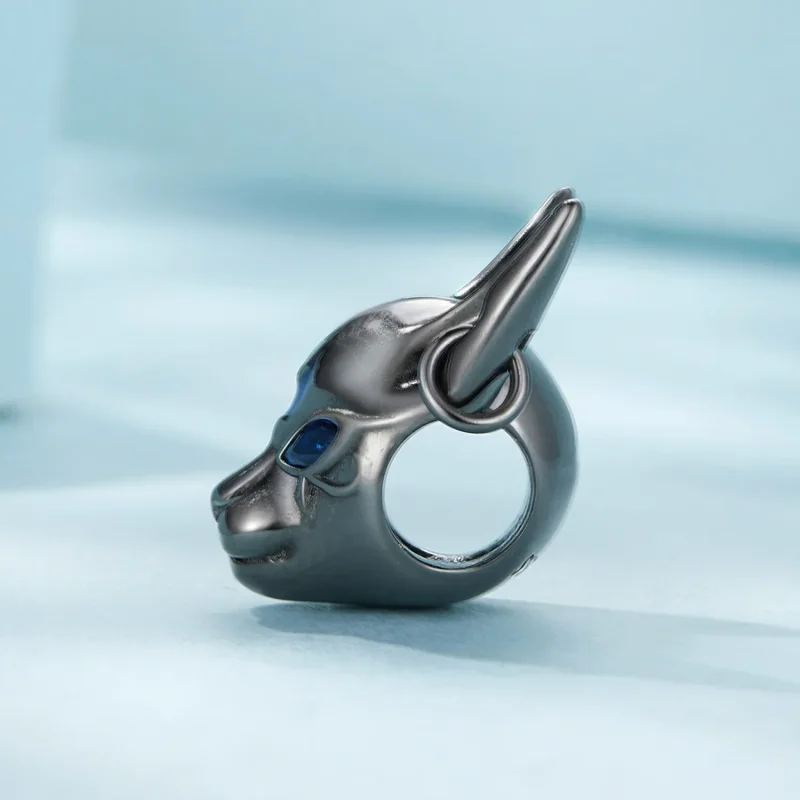 (bild till) Pandora-stil egyptisk kattguds-charm - SCC2592 - View 3