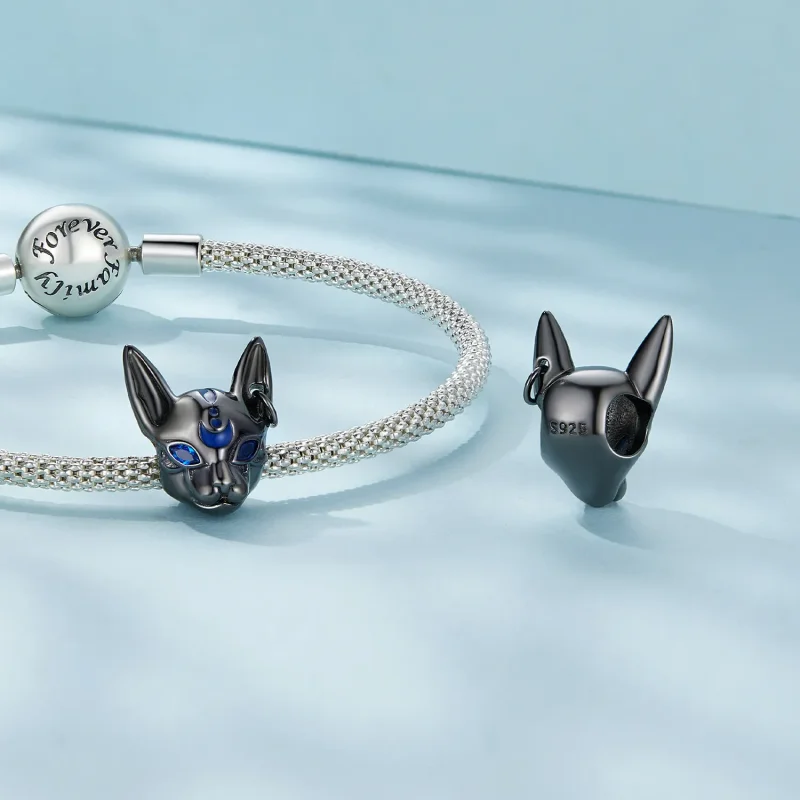 (bild till) Pandora-stil egyptisk kattguds-charm - SCC2592 - View 4