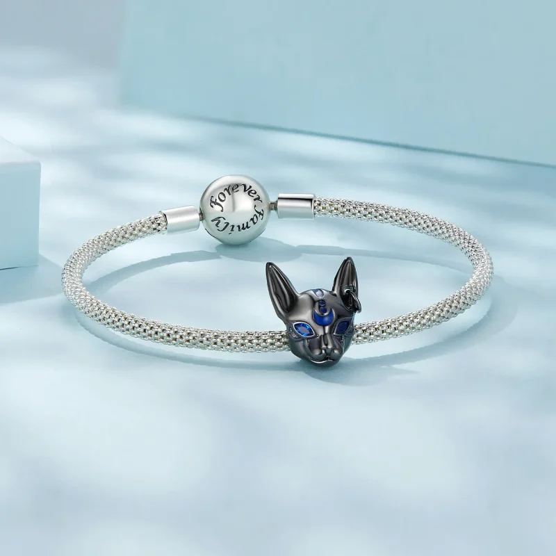 (bild till) Pandora-stil egyptisk kattguds-charm - SCC2592 - View 5
