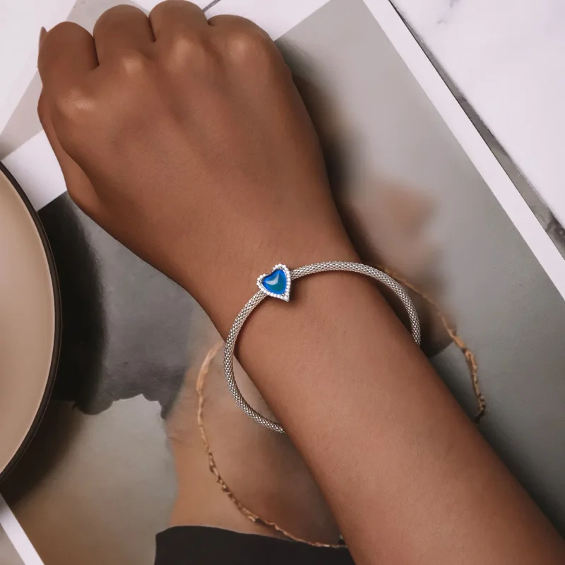 (bild till) Pandora-stil Termosensorisk Känslostencharm - SCC2596 - View 9