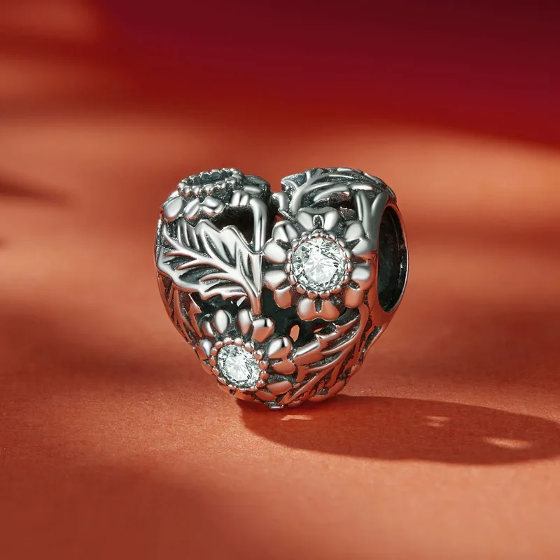 (bild till) Pandora Style Vintage Vine Charm - SCC2610 - View 2