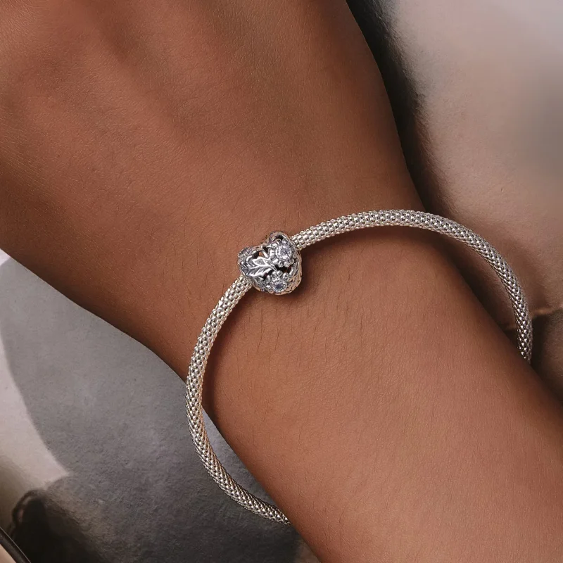 (bild till) Pandora Style Vintage Vine Charm - SCC2610 - View 7
